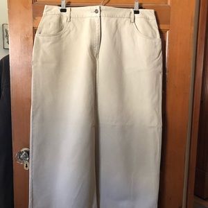 Charter Club NWT Khaki Jean Style Twill Skirt